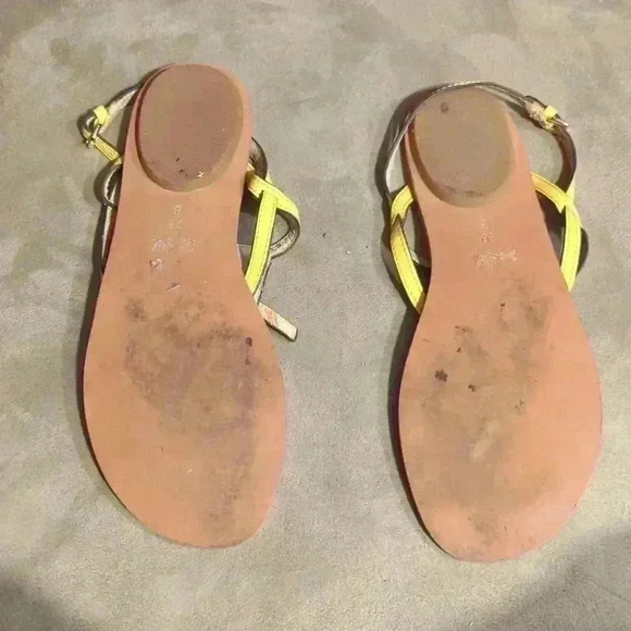Coach brown and yellow sandals, size 9.5 - Picture 5 of 8